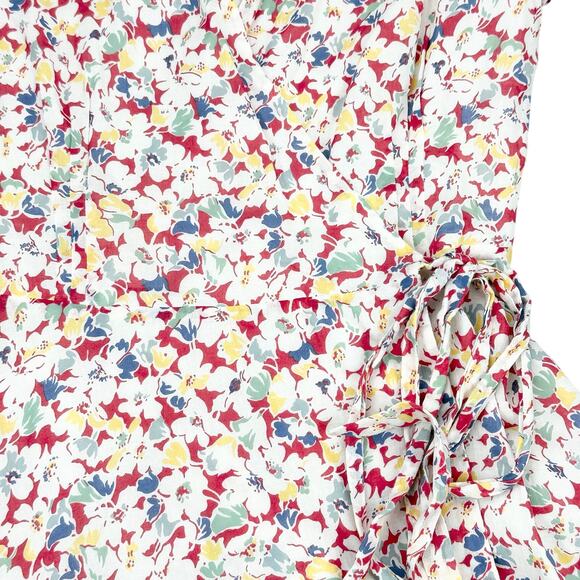 POLO Ralph Lauren Floral Crepe Wrap Dress Sz 4 - Picture 9 of 10